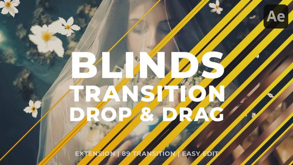 Clean Blinds Transition Elements template preview
