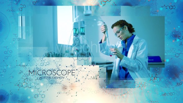 Videohive Microscope Video Slideshow Video Displays template preview