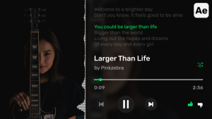 Videohive Music Players with Lyric and Visualizer Vol.2 Elements template preview