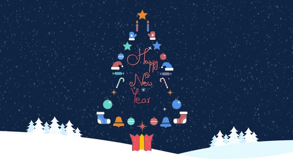 Christmas logo Video Displays template preview