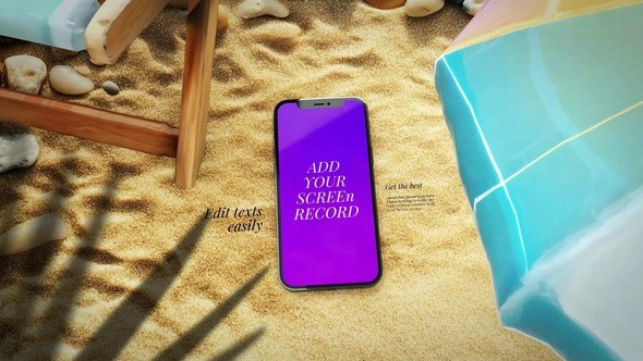 Videohive Summer Phone Mockup Openers template preview