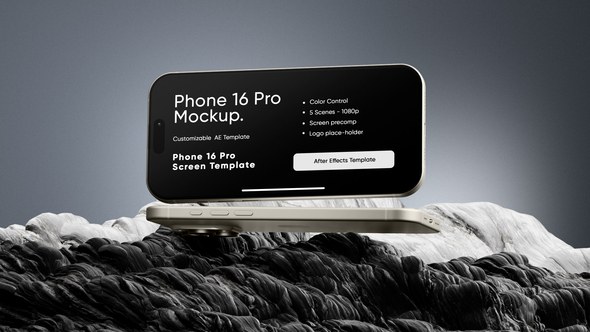 Videohive Rocky Phone 16 Pro Screen Mockup Template Product Promo template preview