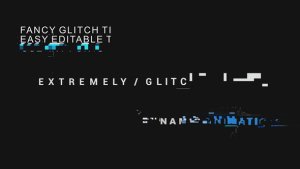 Videohive Digital Glitch Titles // Sound Fx Titles template preview