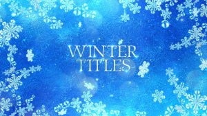 Videohive Winter Titles 25008630 Titles template preview