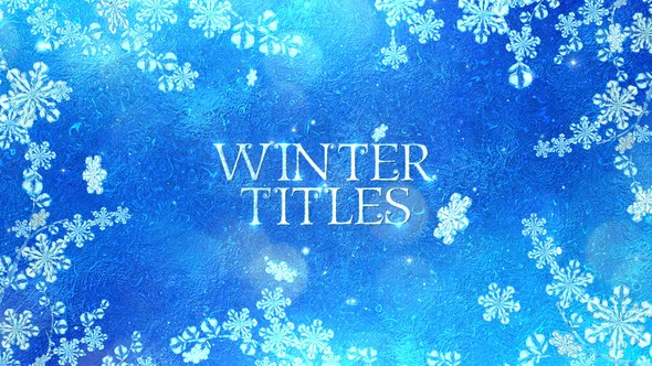 Videohive Winter Titles 25008630 Titles template preview