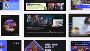 Videohive Podcast - Audio Spectrum Visualizer Video Displays template preview
