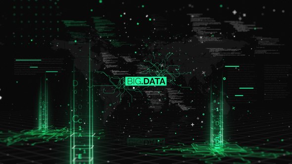 Videohive Big Data Trailer Titles template preview
