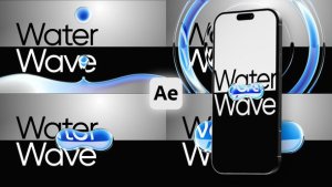 Videohive Water Drop Aqua Fluid Wave Transitions Broadcast-packages template preview