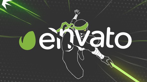 Videohive Ninja Gaming Logo Logo Stings template preview