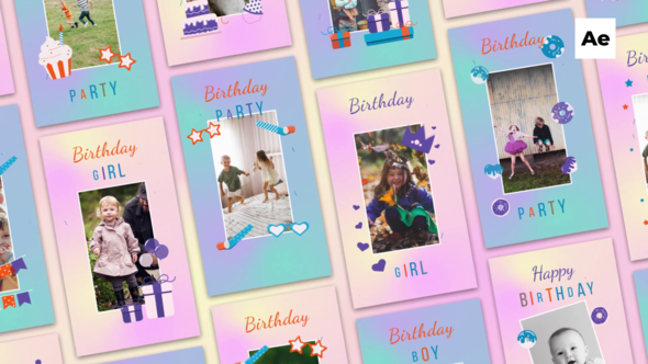 Videohive Happy Birthday Instagram Stories 42525393 Product Promo template preview