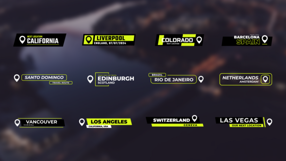 Videohive Location Titles Pack / AE 54440801 Titles template preview