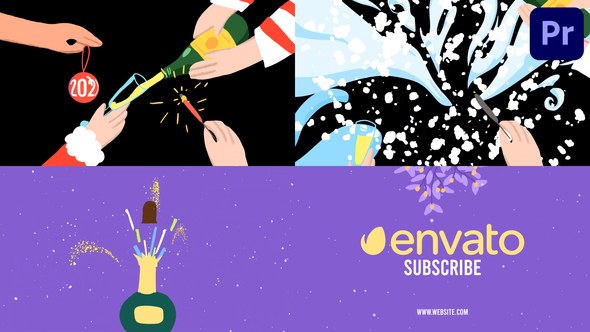 Christmas Celebration Logo Opener for Premiere Pro Premiere Pro template preview