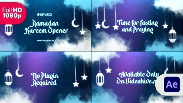 Videohive Ramadan Kareem Intro || Ramadan Opener Titles Logo Stings template preview