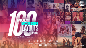 Videohive 100 Multi-Screen Layouts // Fade Broadcast-packages template preview