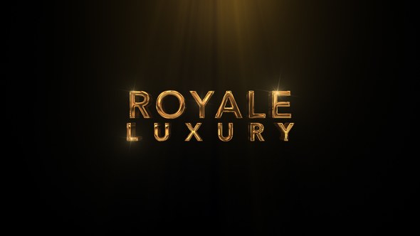 Videohive Golden Titles Cinematic - Royale Luxury Gold Pack Titles template preview