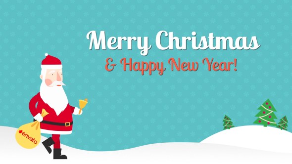 Funny Christmas Card Video Displays template preview