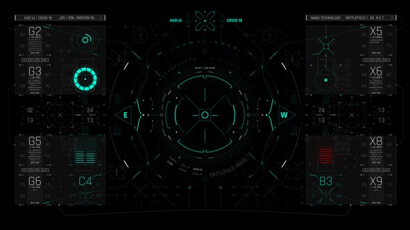 Videohive HUD UI Game Interface 02 Elements template preview