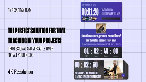 Videohive Minimalist Countdown Timer Pro Elements template preview