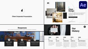 Videohive Clean Corporate Presentation for After Effects Openers template preview