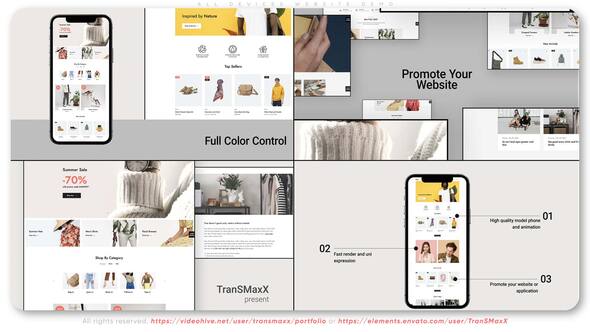 Videohive All Devices Website Demo Product Promo template preview