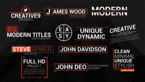 Videohive Clean Titles 45835553 Elements template preview
