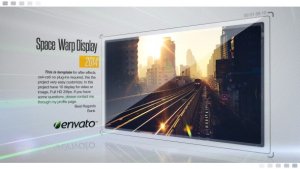 Videohive Space Warp Display Video Displays template preview