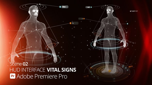 HUD Interface Vital Signs 02 Pr Premiere Pro template preview