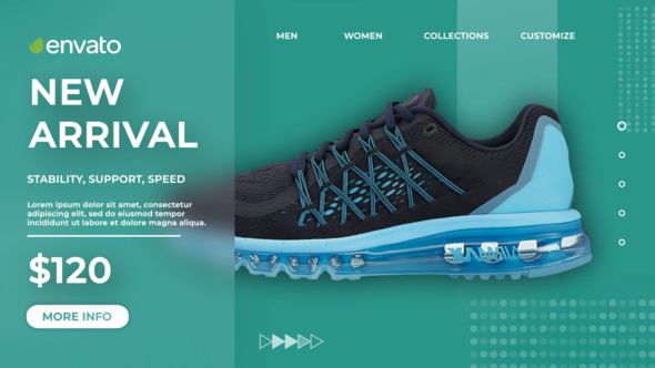 Videohive Sneakers Sale Product Promo Product Promo template preview