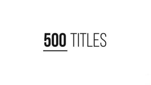 Videohive 500 Titles Library - 20 Categories Titles template preview