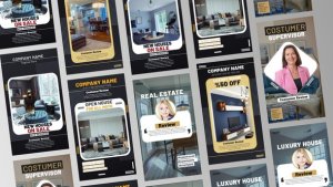 Videohive Reviewed Real Estate Stories Product Promo template preview