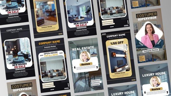 Videohive Reviewed Real Estate Stories Product Promo template preview
