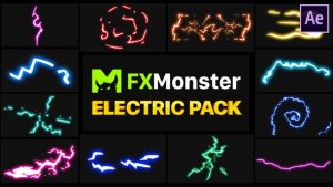 Electricity Elements | After Effects Video Displays template preview