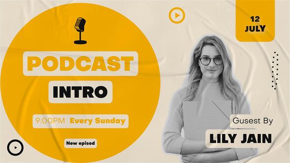 Videohive Creative Podcast | Youtube Vlog Intro 53353799 Openers template preview