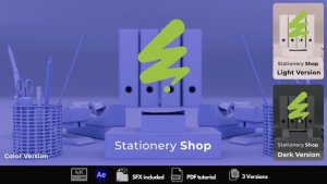 Videohive Stationery Shop Intro Logo Stings template preview