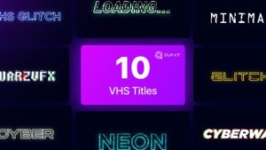 Videohive VHS Titles Vol. 01 Titles template preview