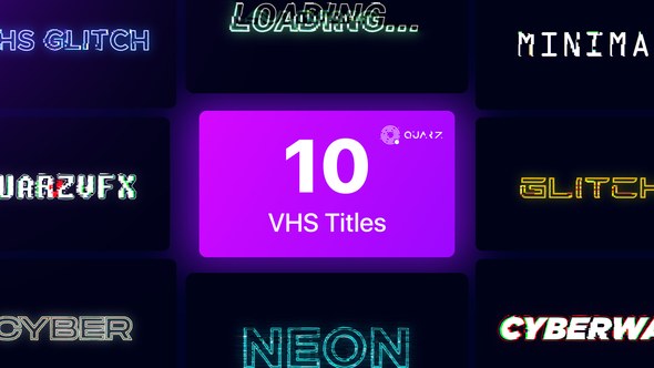 Videohive VHS Titles Vol. 01 Titles template preview