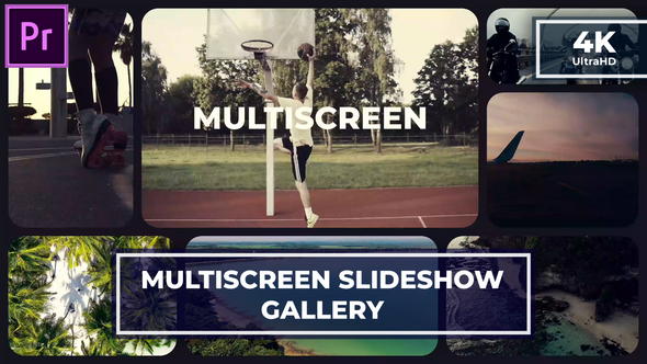 Multiscreen Slideshow Gallery MOGRT for Premier Pro Premiere Pro template preview