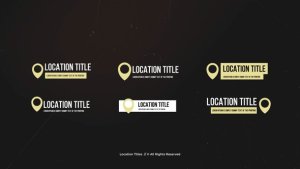 Videohive Location Titles | AE 48502392 Titles template preview