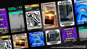 Videohive Modern Posters Product Promo template preview