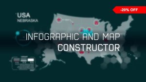 infographic and map constructor Video Displays template preview