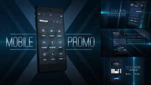 Mobile Application Promo Video Displays template preview