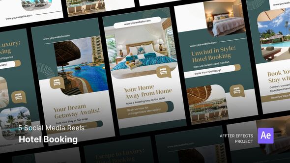 Videohive Social Media Reels - Hotel Booking After Effects Template Product Promo template preview