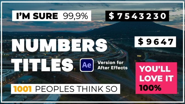 Videohive Numbers Titles Titles template preview
