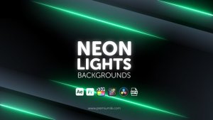 Videohive Neon Lights Backgrounds Elements template preview