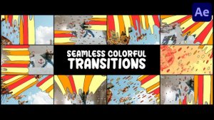 Videohive Seamless Colorful Transitions | After Effects Elements template preview