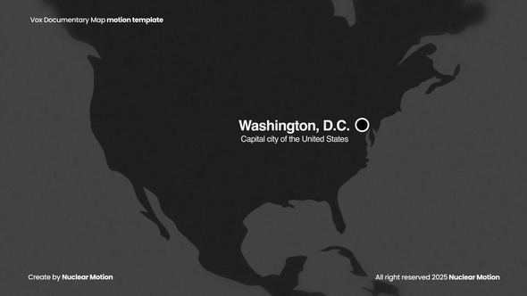Videohive Vox Map Documentary Infographics template preview