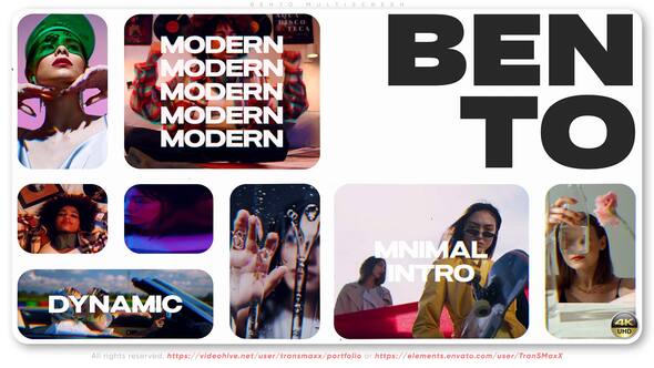 Videohive Bento Multiscreen Openers template preview