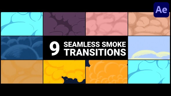 Videohive Seamless Smoke Transitions | After Effects Elements template preview