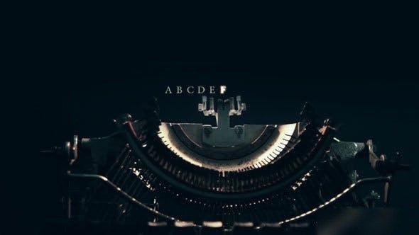 Videohive Machine for Typing Openers template preview