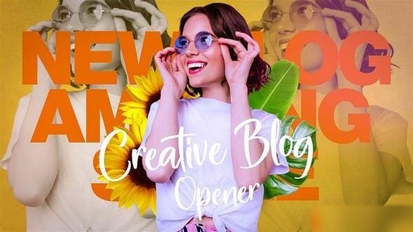 Videohive Youtube Blog Opener | Creative Colorful Vlog Intro Openers template preview